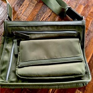 Tommy Bahama Cross Body Bag ~ Army Green